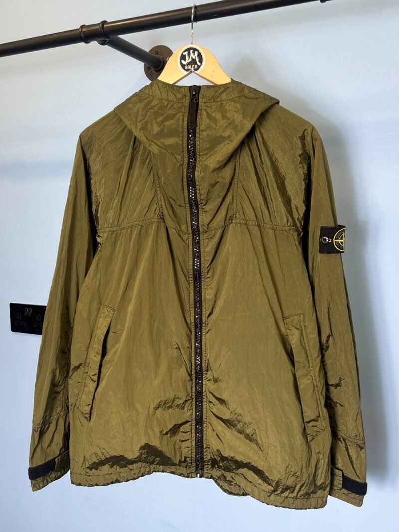 XL Stone Island Green Nylon Metal Watro Lightweight Jacket