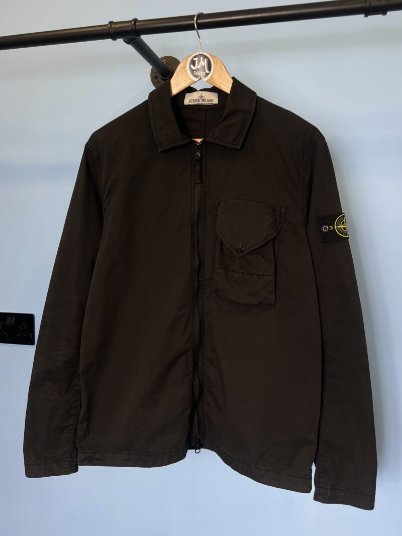 Medium Stone Island Black Overshirt Jacket