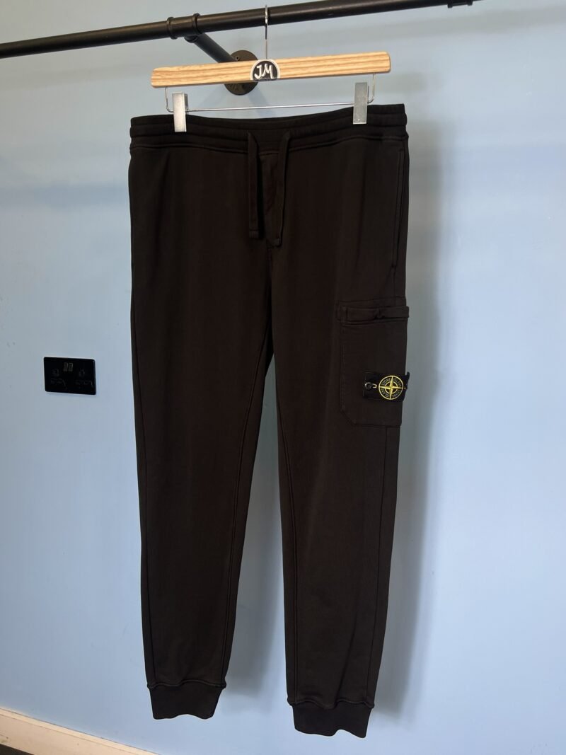 XL Stone Island Black Jogging Bottoms Joggers 36W 38W