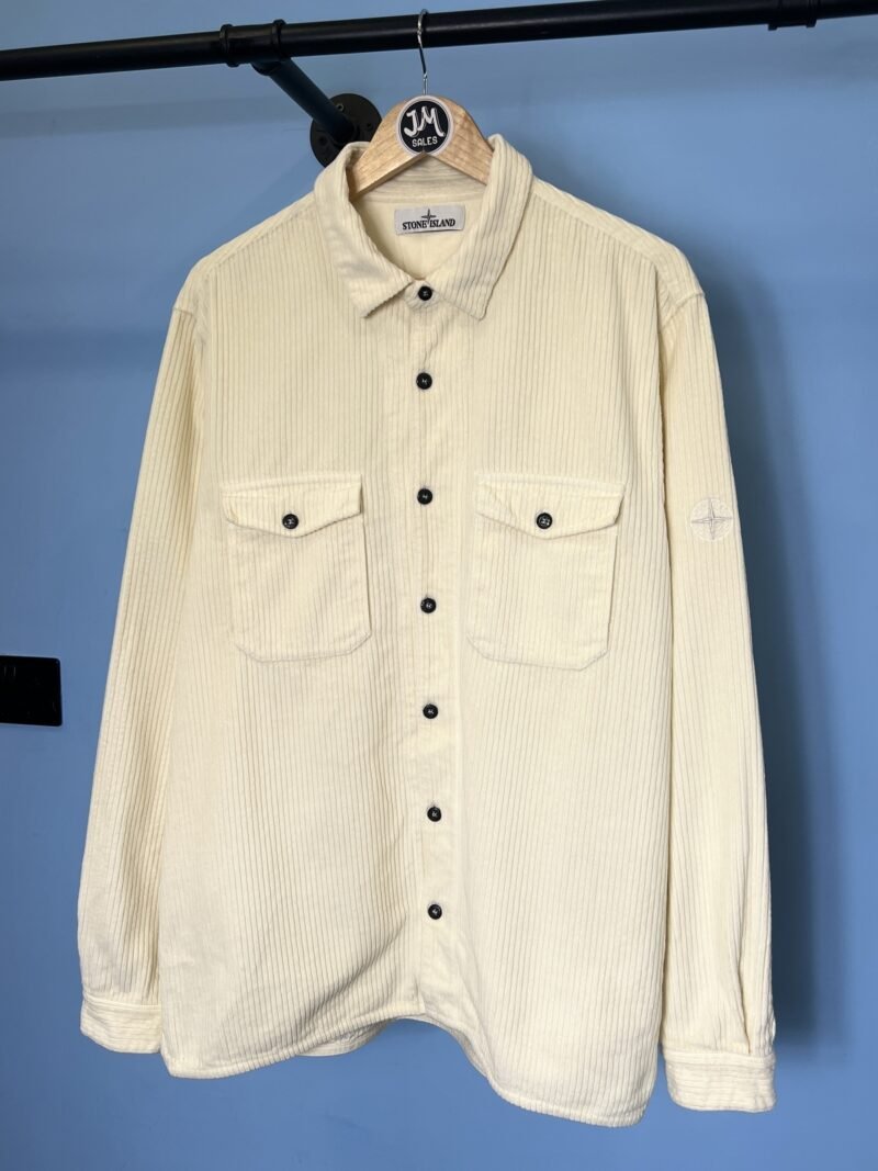 XXL Stone Island Pale Yellow Corduroy Overshirt