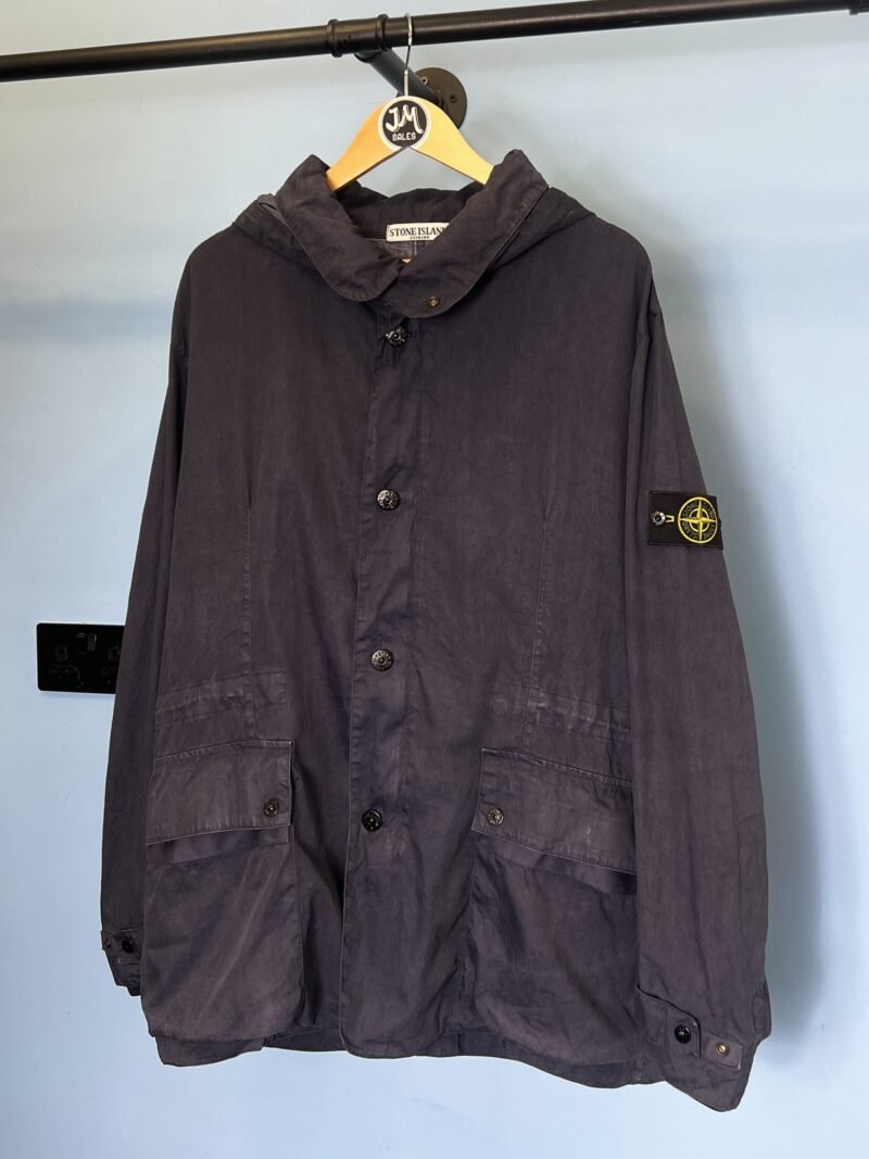 XXL Stone Island 2011 Blue Lino Flax Lightweight Jacket