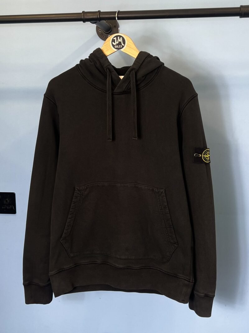 Medium Stone Island Black Hoodie Jumper