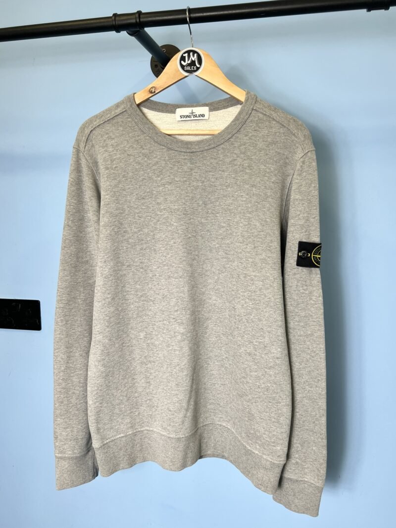 Medium Stone Island Grey Crewneck Sweatshirt Jumper