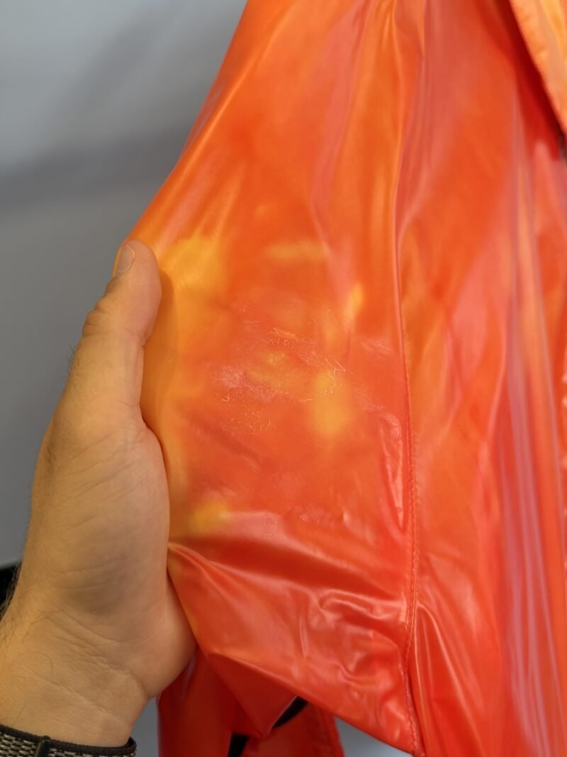 XXL Stone Island Orange Yellow Heat Reactive Lamy with Cotton Linen Tela Jacket - Image 9