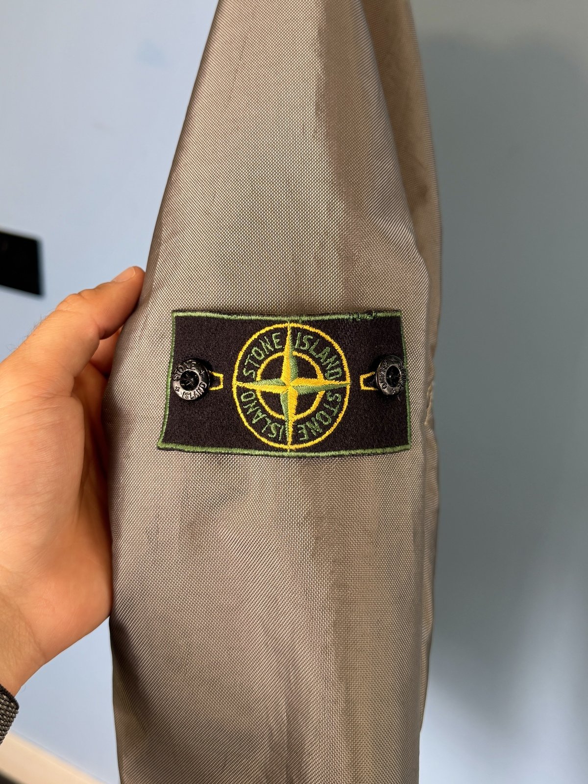 XL Stone Island 1996 Grey Silver Green Edge Badge Formula Steel Jacket - Image 3
