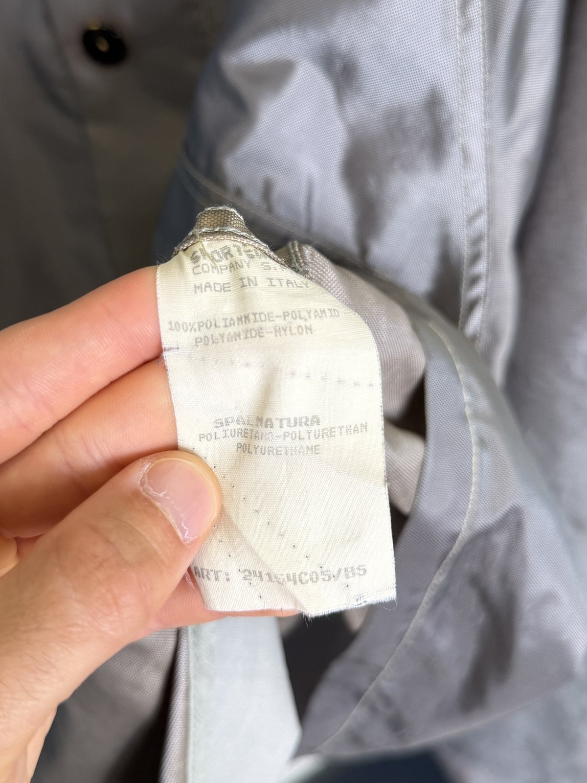 XL Stone Island 1996 Grey Silver Green Edge Badge Formula Steel Jacket - Image 6