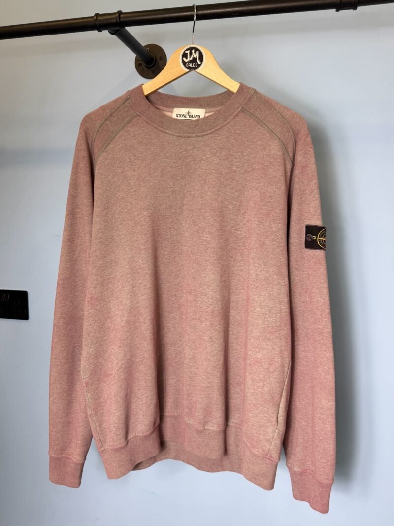 XL Stone Island Grey Purple Dust Crewneck Sweatshirt Jumper