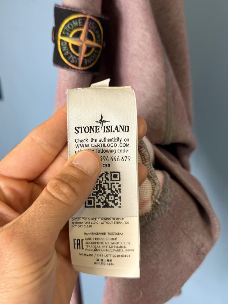 XL Stone Island Grey Purple Dust Crewneck Sweatshirt Jumper - Image 4