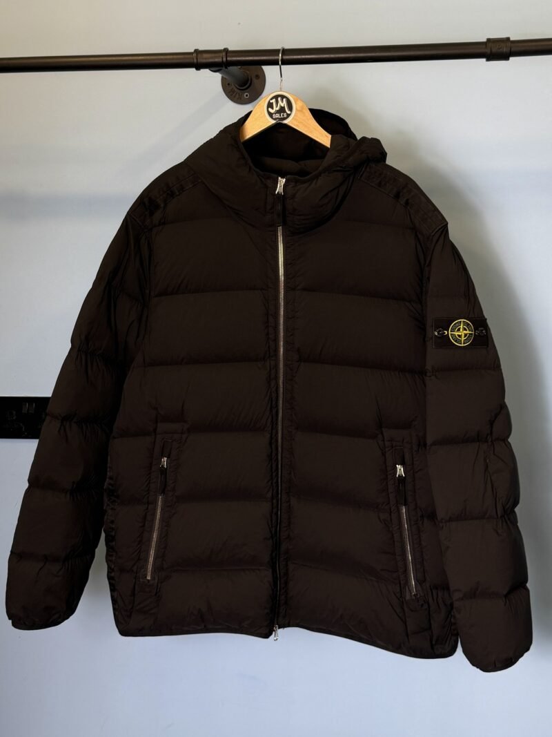 XXL Stone Island Black Seamless Tunnel Nylon Down TC Coat Jacket