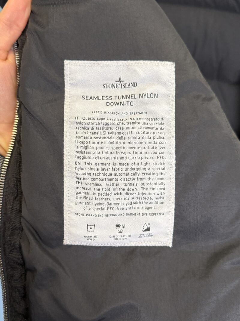 XXL Stone Island Black Seamless Tunnel Nylon Down TC Coat Jacket - Image 5