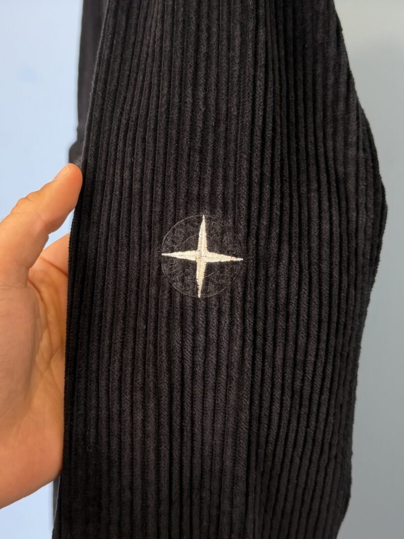 XL Stone Island Black Corduroy Cord Overshirt Jacket - Image 3