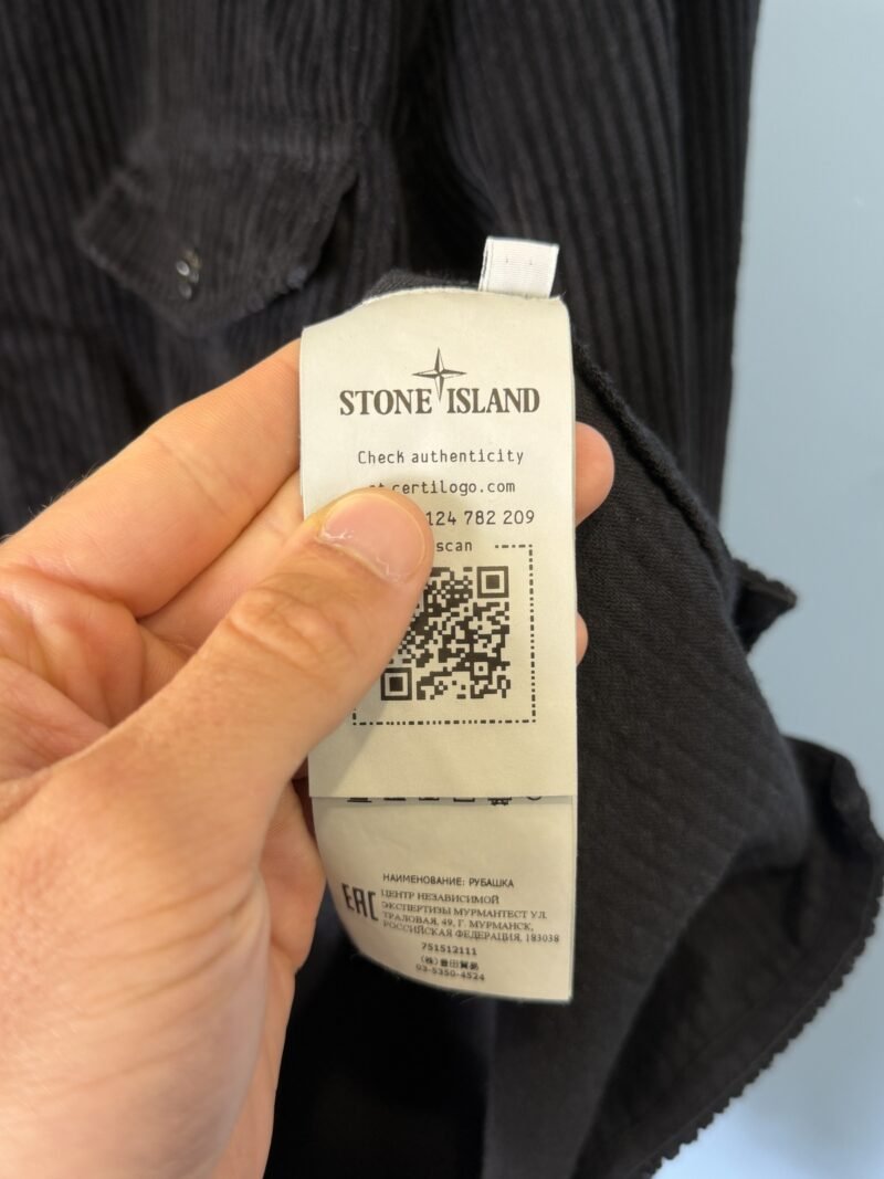 XL Stone Island Black Corduroy Cord Overshirt Jacket - Image 5