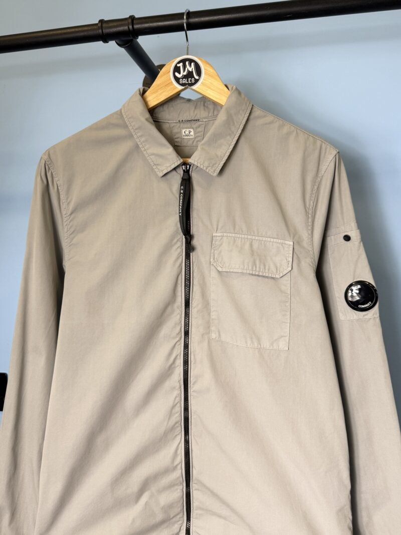 Alternative view of Medium C.P. Company Dove Grey Overshirt Jacket