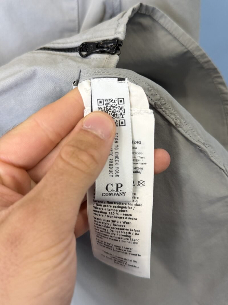 Medium C.P. Company Dove Grey Overshirt Jacket - Image 4