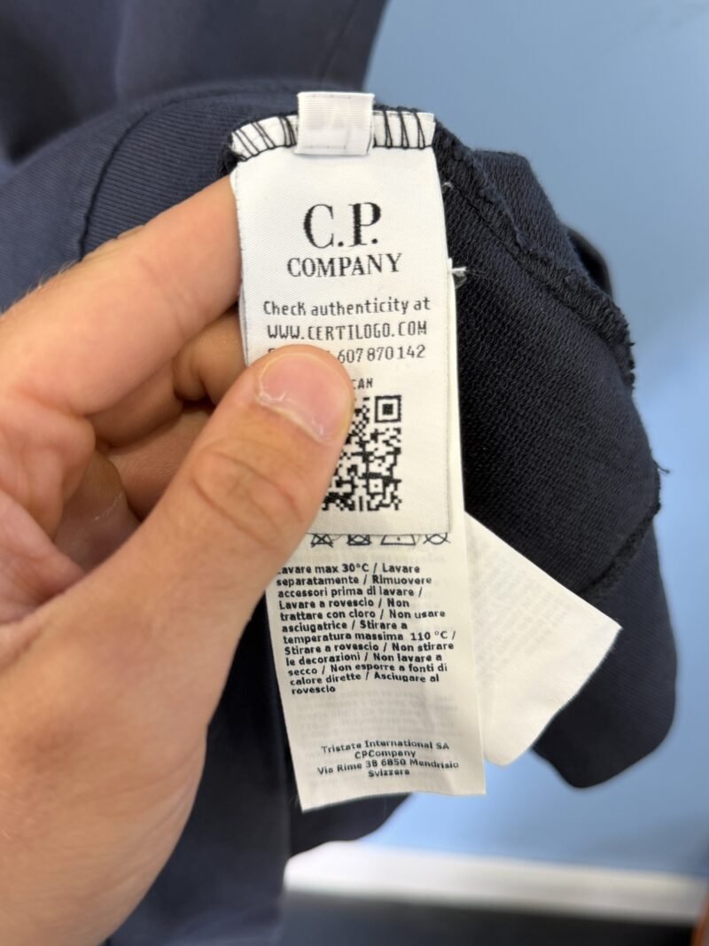Medium C.P. Company Blue Crewneck Sweatshirt Jumper - Image 4