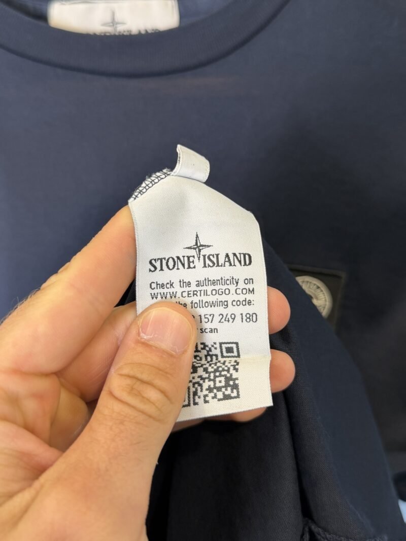 Alternative view of Small Stone Island Navy Blue T-Shirt