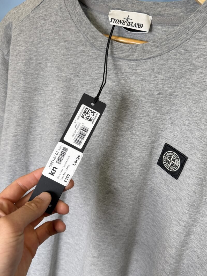 BNWT Large Stone Island Grey T-Shirt - Image 3