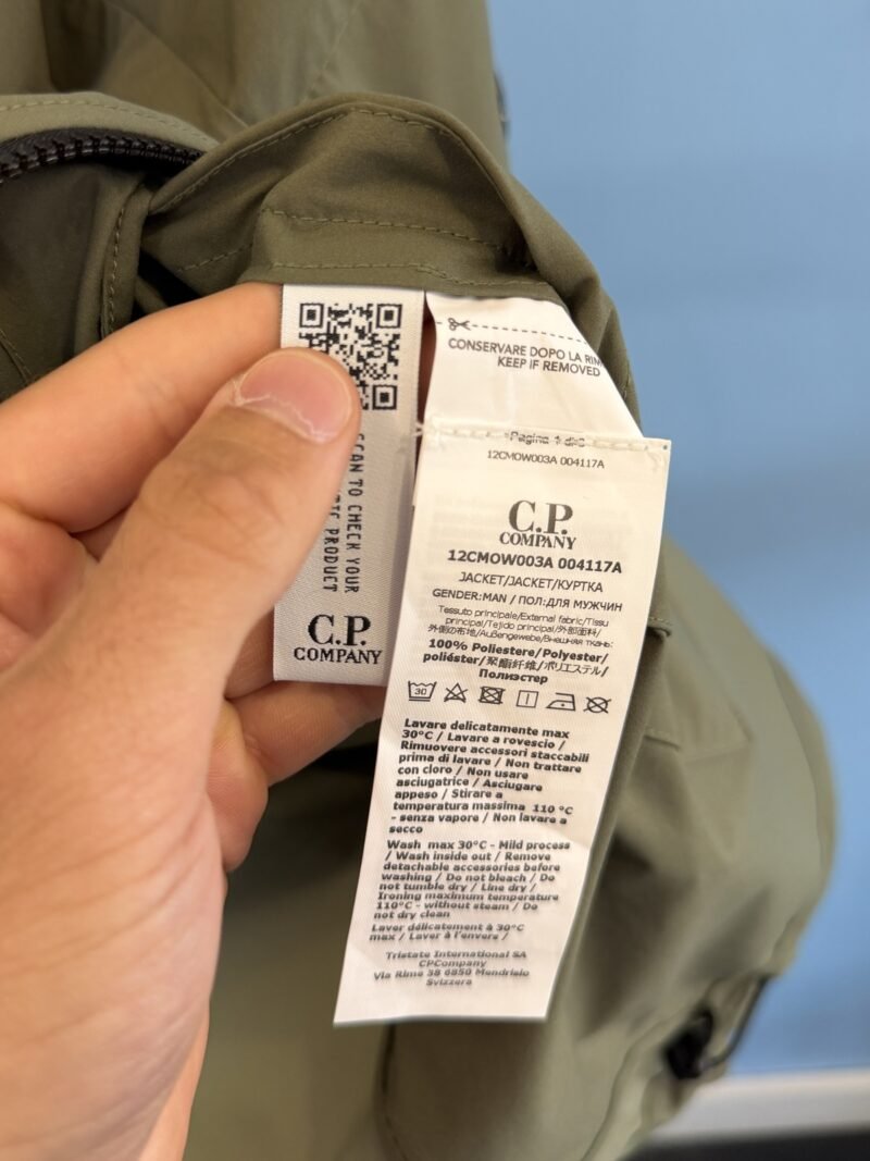 XL C.P. Company Olive Green Pro-Tek Lightweight Windbreaker Jacket - Image 6