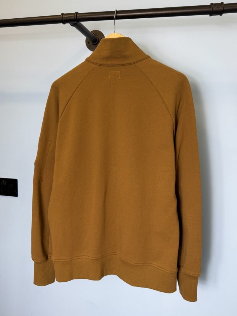 Medium C.P. Company Brown Quarter Zip Sweatshirt Jumper - Image 4