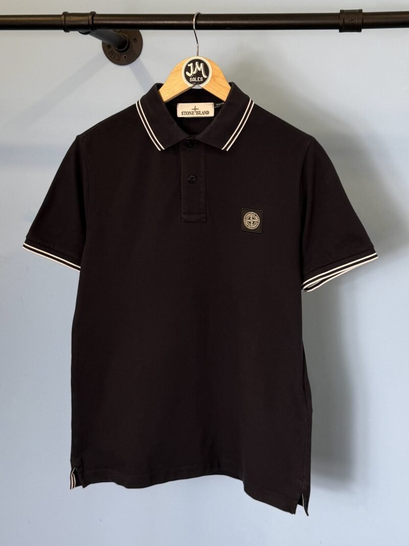 Small Stone Island Navy Blue Polo Shirt