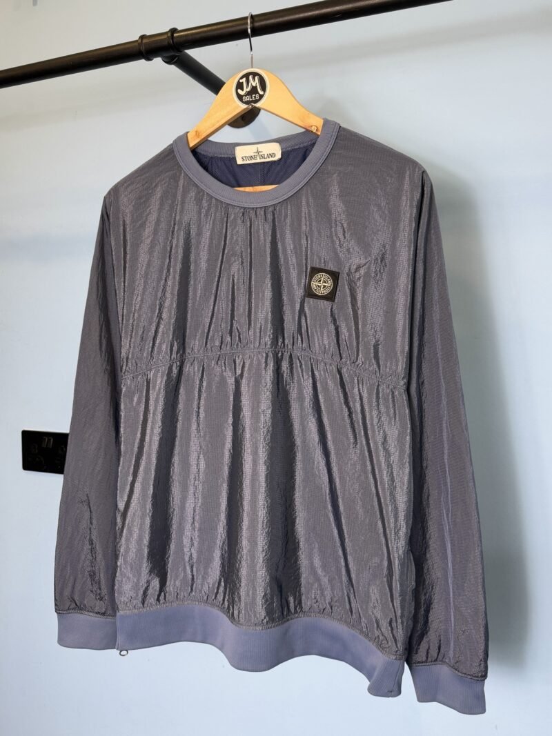 Alternative view of Small Stone Island Blue Nylon Metal Shimmer Jumper
