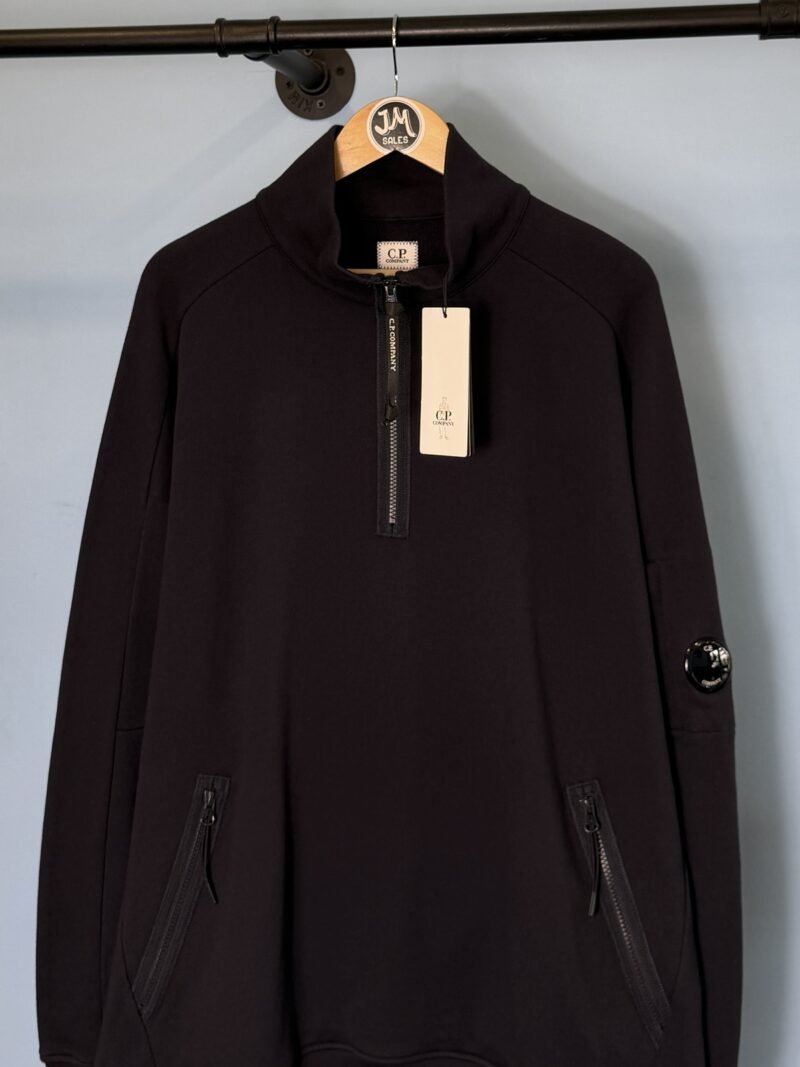 Alternative view of BNWT 3XL C.P. Company Navy Blue Quarter Zip Sweatshirt Jumper