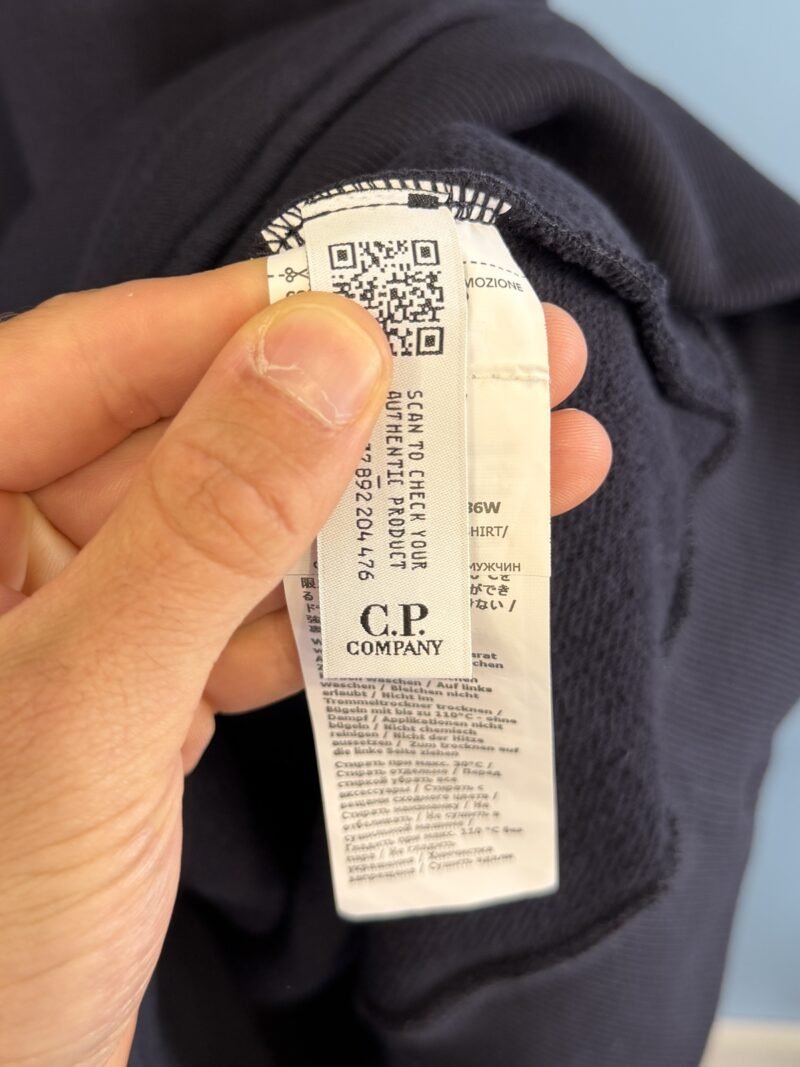 BNWT 3XL C.P. Company Navy Blue Quarter Zip Sweatshirt Jumper - Image 4