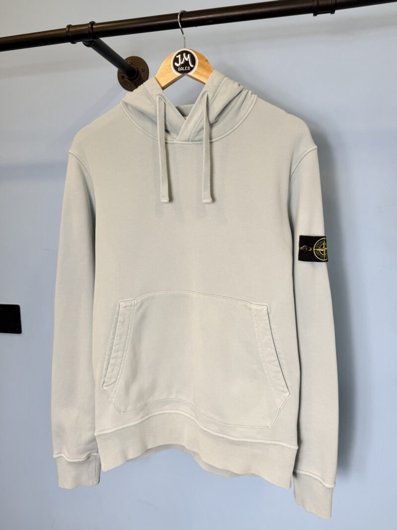 Medium Stone Island Ice Blue Hoodie Jumper