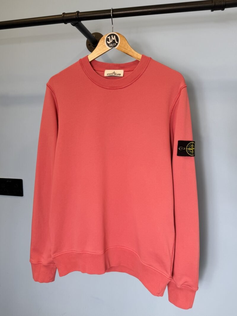 Medium Stone Island Coral Pink Crewneck Sweatshirt Jumper