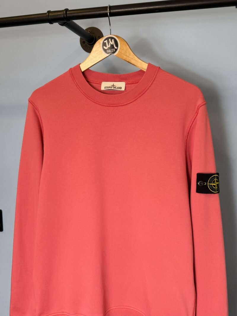 Alternative view of Medium Stone Island Coral Pink Crewneck Sweatshirt Jumper