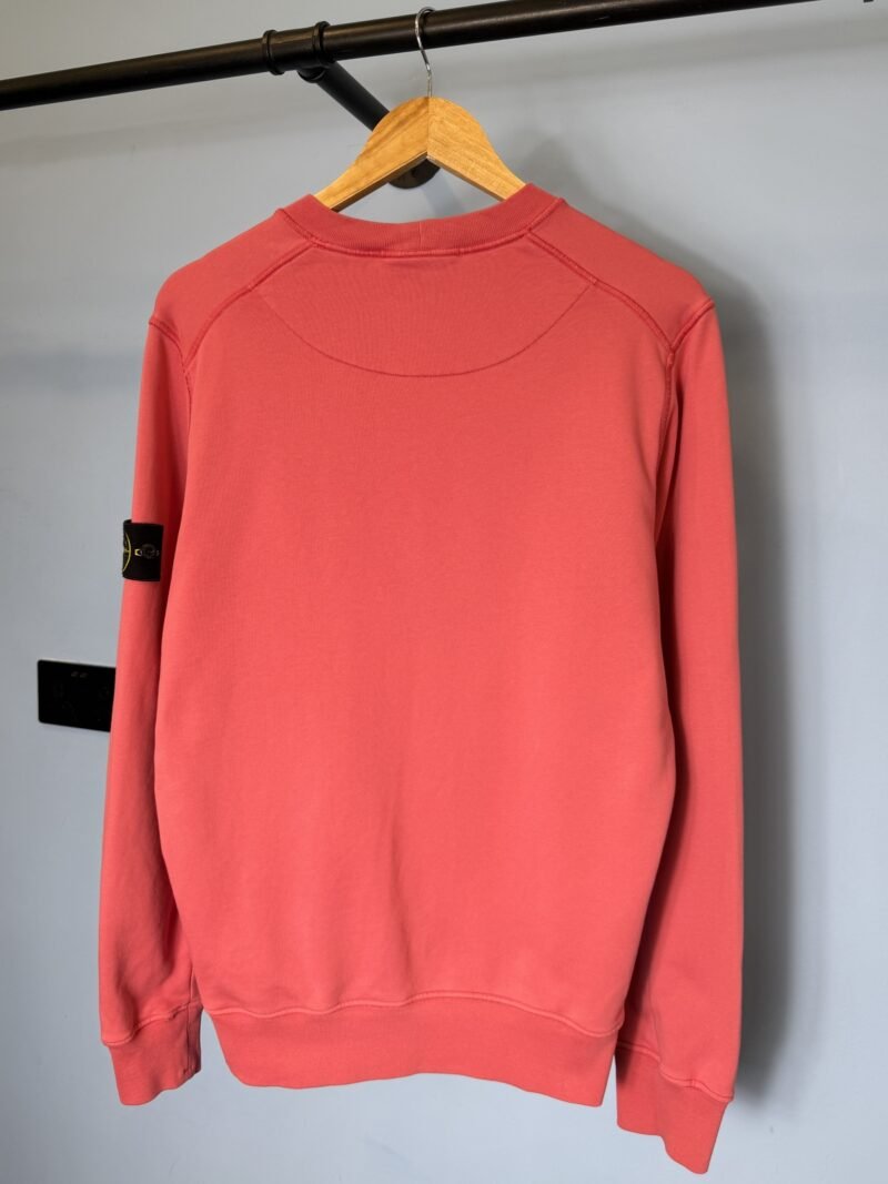 Medium Stone Island Coral Pink Crewneck Sweatshirt Jumper - Image 3