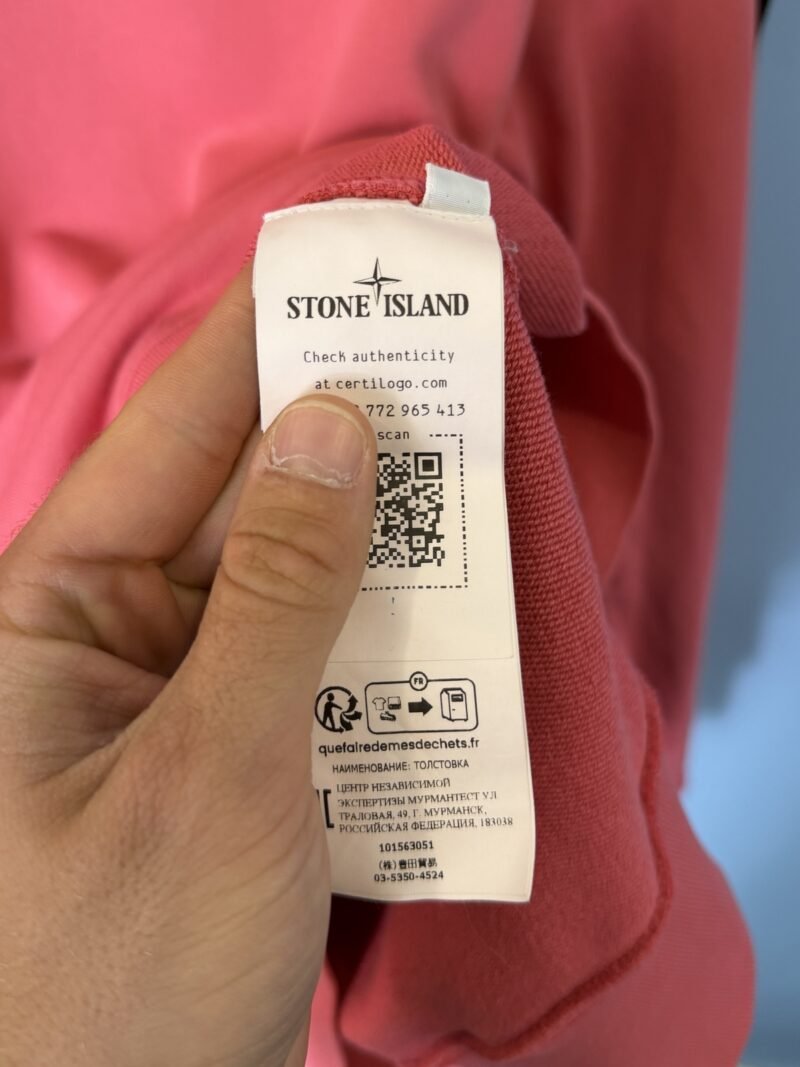 Medium Stone Island Coral Pink Crewneck Sweatshirt Jumper - Image 4