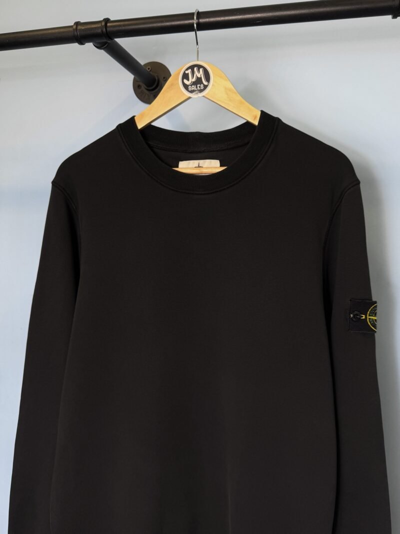 Alternative view of Large Stone Island Black Crewneck Sweatshirt Jumper
