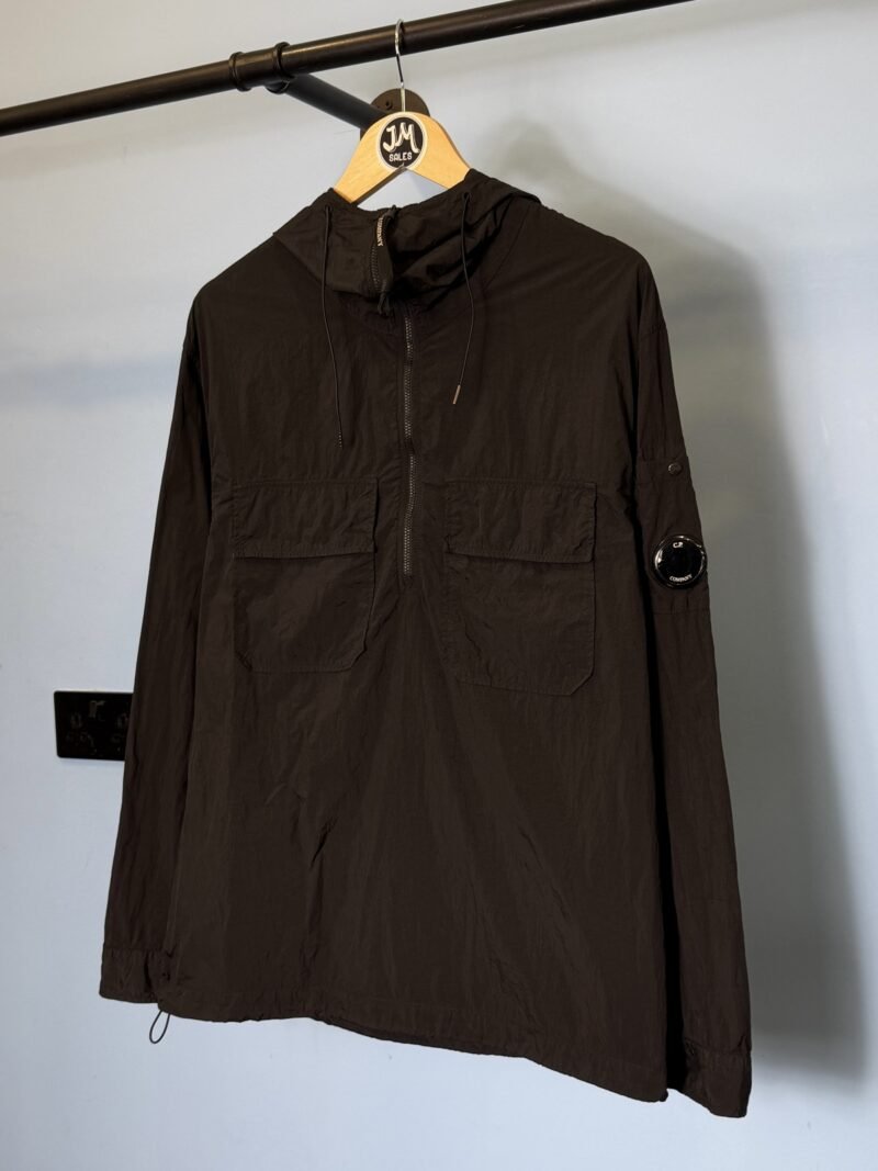 Medium C.P. Company Black Chrome Lightweight Smock Jacket