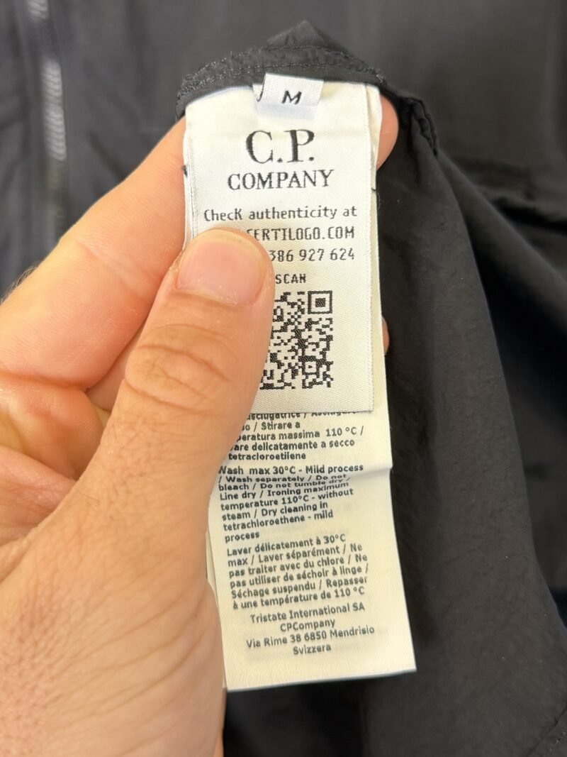 Medium C.P. Company Black Chrome Lightweight Smock Jacket - Image 5