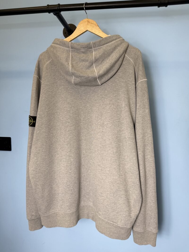 3XL Stone Island Grey Hoodie Jumper - Image 3