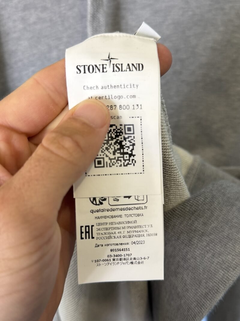 3XL Stone Island Grey Hoodie Jumper - Image 4