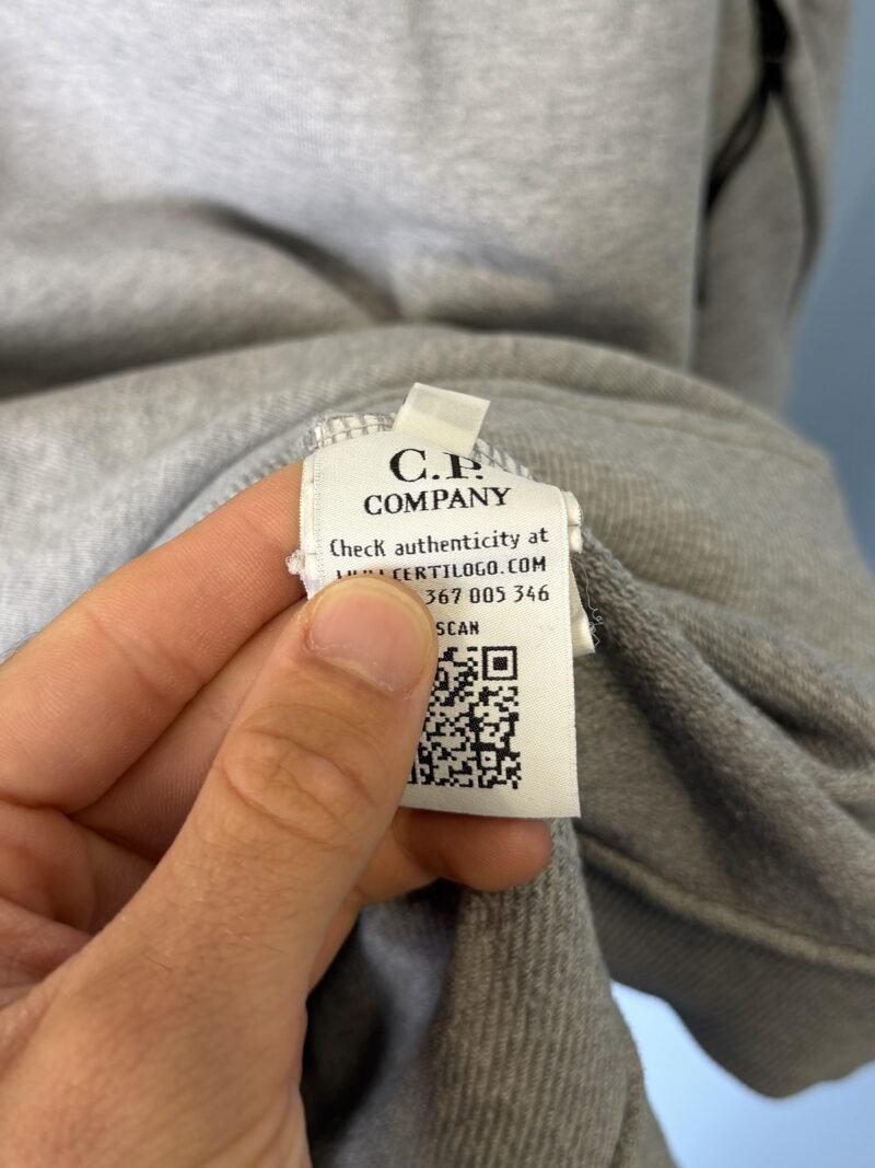 Medium C.P. Company Grey Crewneck Sweatshirt Jumper - Image 3