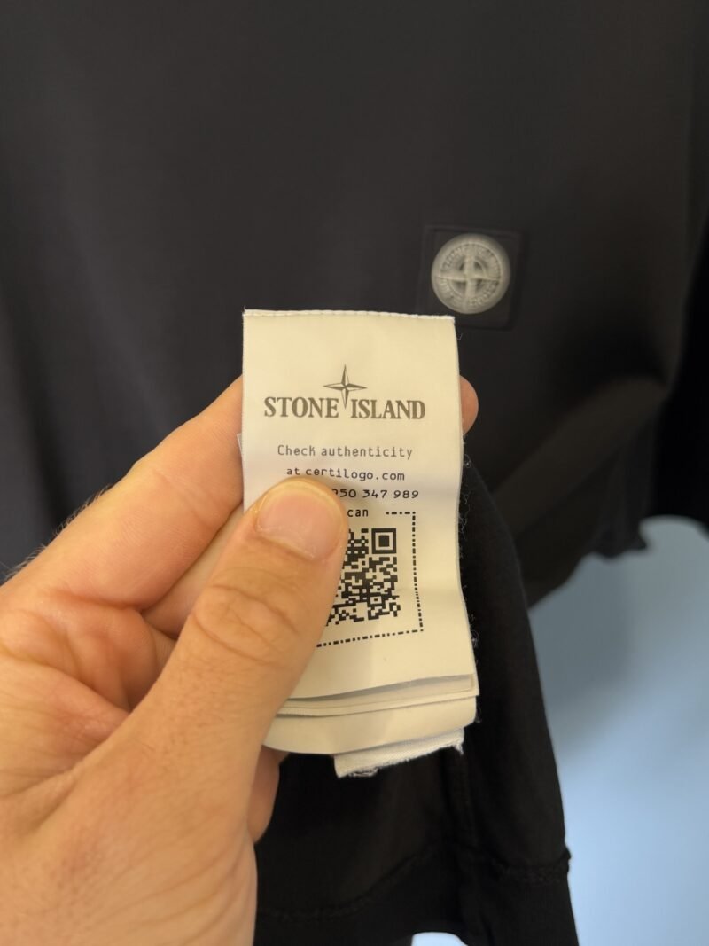 Large Stone Island Black T-Shirt - Image 4
