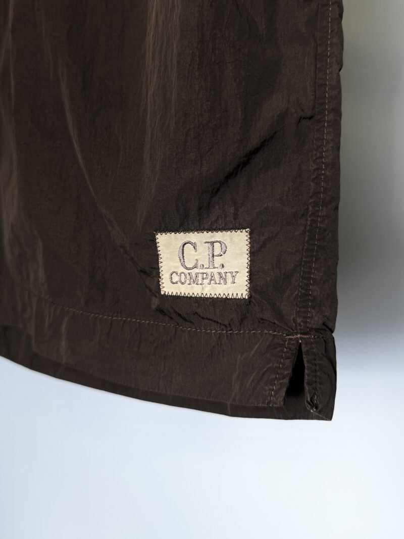 Large C.P. Company Black Chrome Nylon Metal Swim Shorts 34W - Image 3