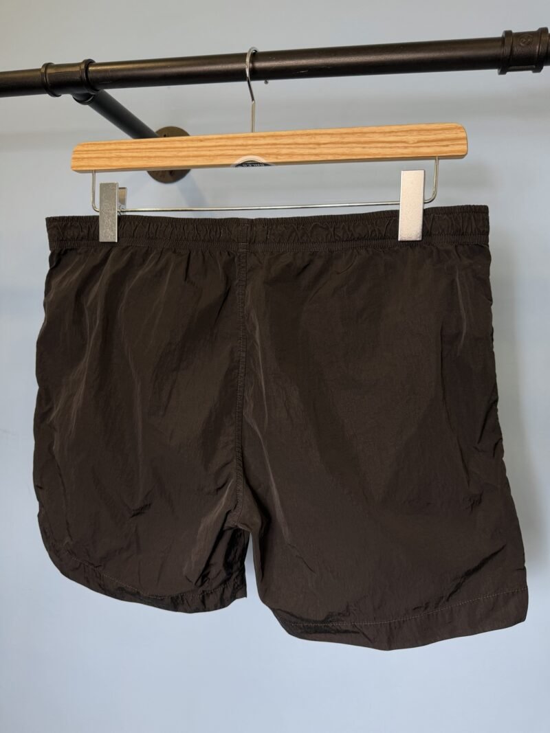 Large C.P. Company Black Chrome Nylon Metal Swim Shorts 34W - Image 4
