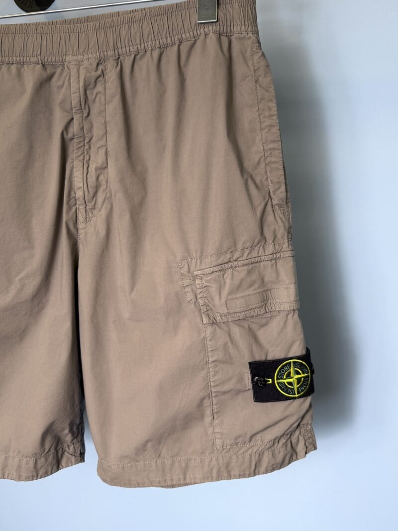 Alternative view of 32W Stone Island Stone Grey Comfort Fit Cargo Shorts