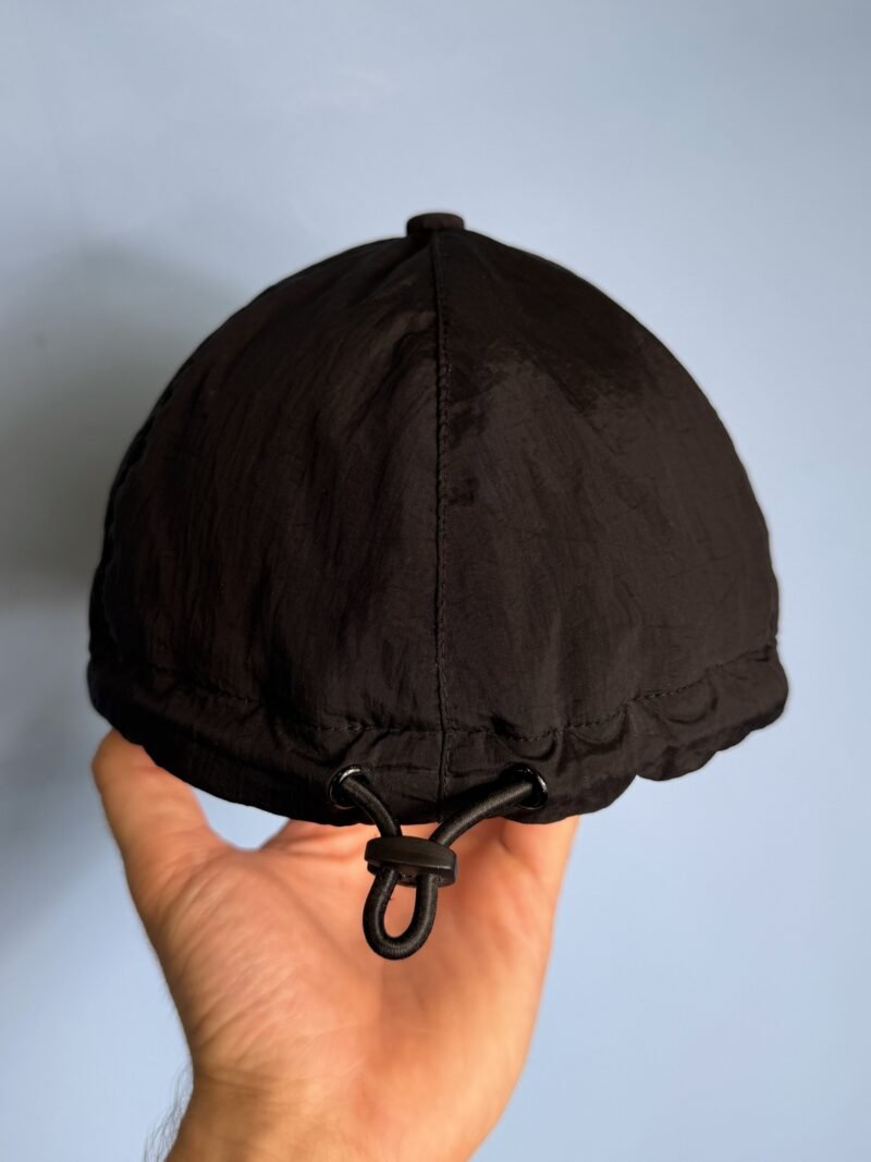 Large Stone Island Black Nylon Metal Baseball Cap - Image 5