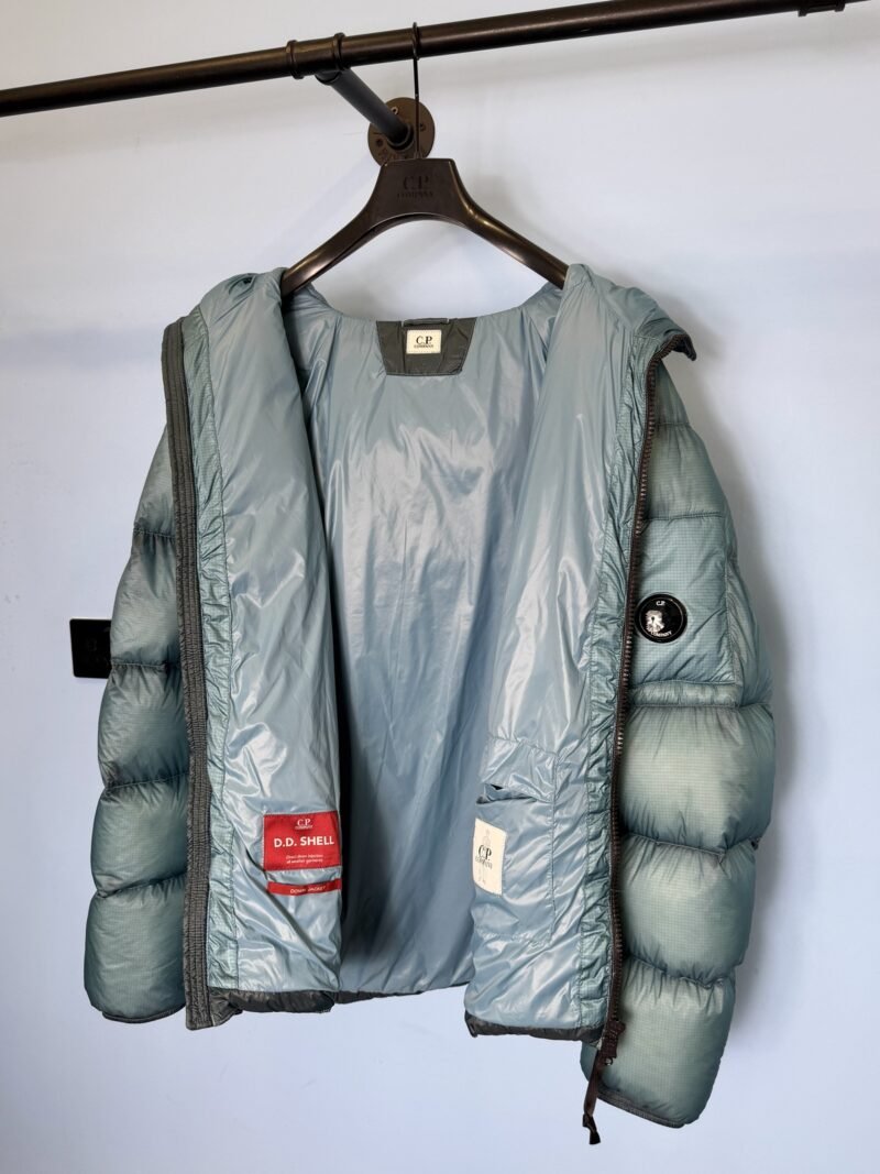 XXL C.P. Company Aegean Light Blue D.D. Shell Down Puffer Jacket - Image 3