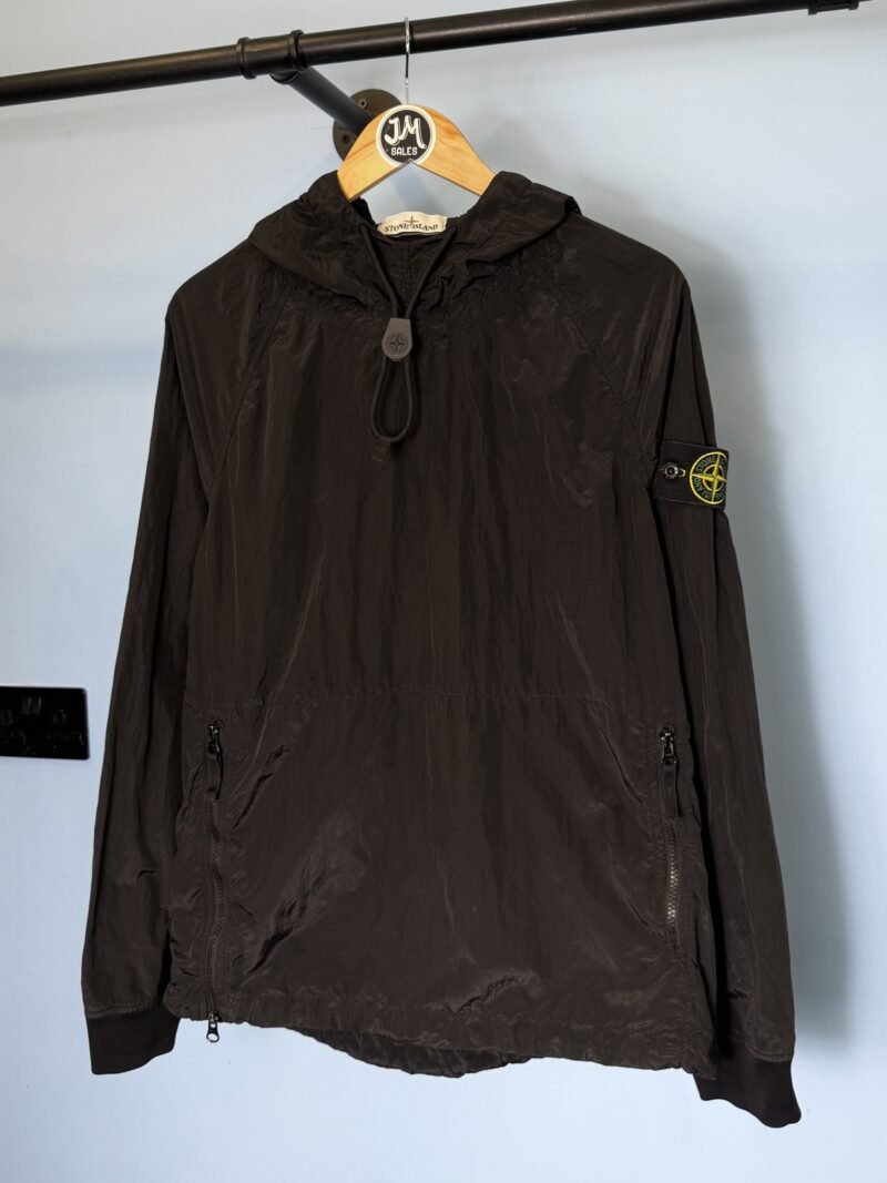 Alternative view of Medium Stone Island Black Nylon Metal Smock Lightweight Jacket