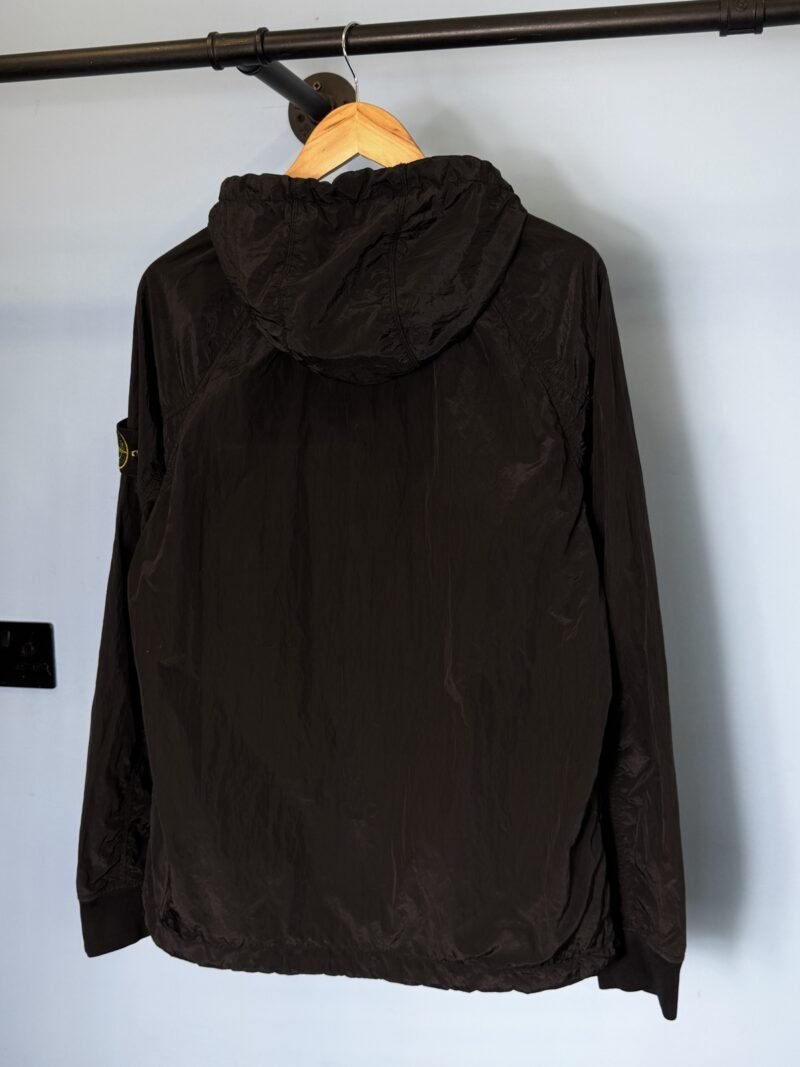 Medium Stone Island Black Nylon Metal Smock Lightweight Jacket - Image 4