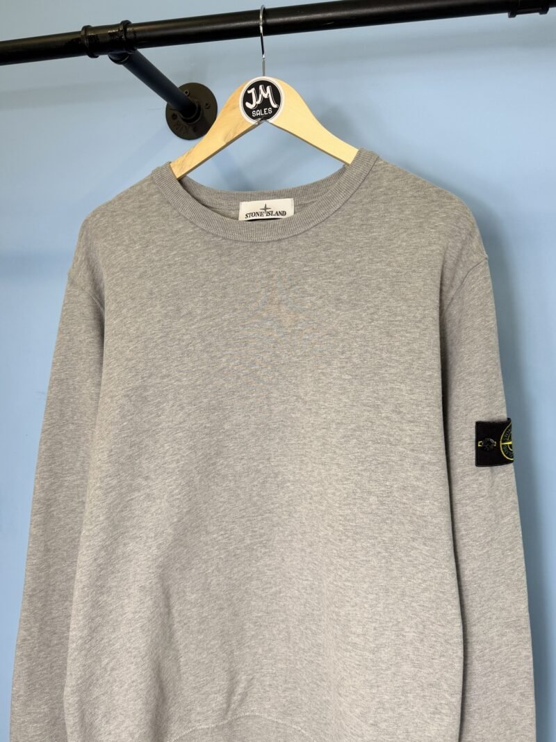 Alternative view of XL Stone Island Grey Crewneck Sweatshirt Jumper
