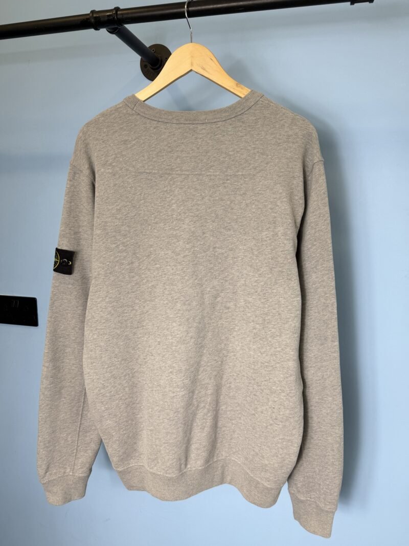 XL Stone Island Grey Crewneck Sweatshirt Jumper - Image 3