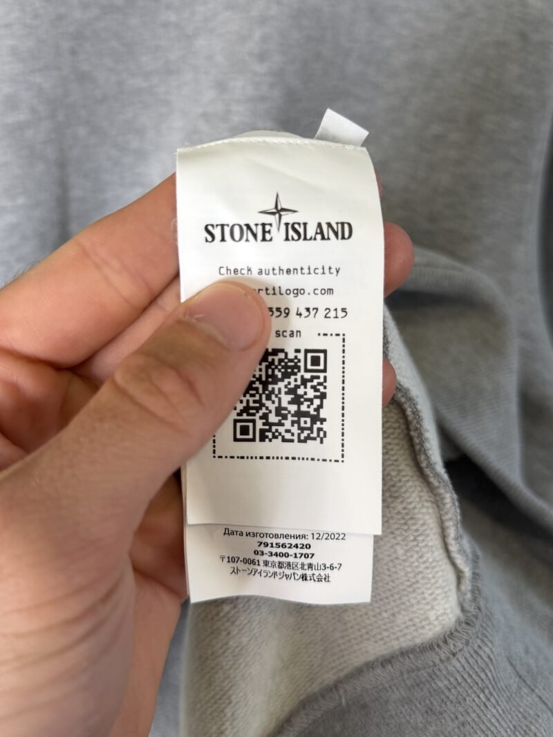 XL Stone Island Grey Crewneck Sweatshirt Jumper - Image 4