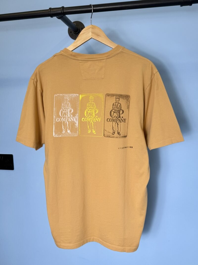 Alternative view of BNWT Large C.P. Company Light Apricot Orange Graphic Print T-Shirt
